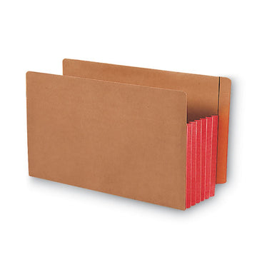 Smead® Redrope Drop-front End Tab File Pockets With Fully Lined Colored Gussets, 5.25" Expansion, Legal Size, Redrope-red, 10-box freeshipping - TVN Wholesale